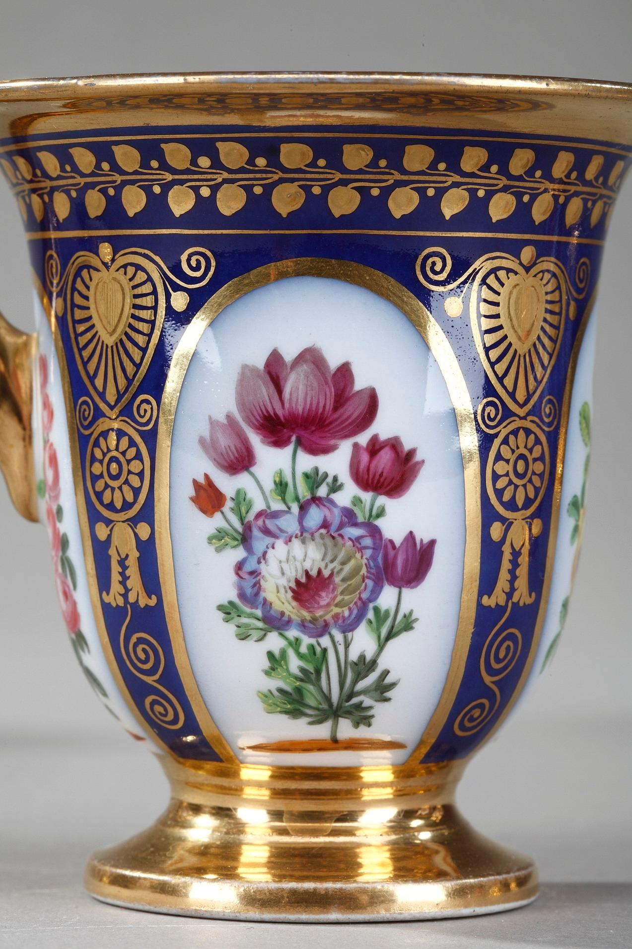 Porcelaine Service à café parisien de style Charles X en vente