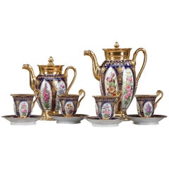 Paris Porcelain Coffee Service in Charles X-Style
