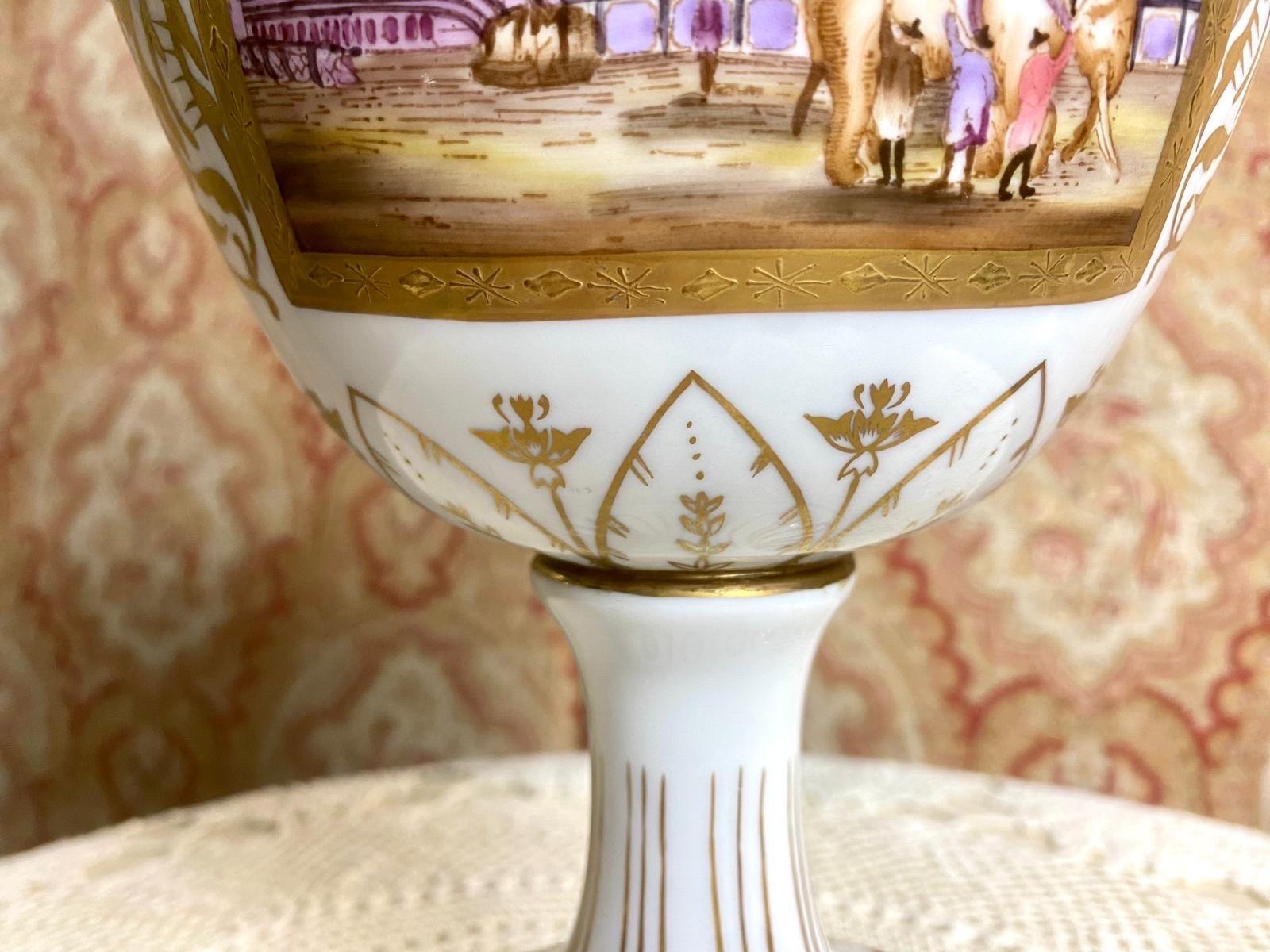 Pariser Porzellankutsche mit orientalischem Dekor - Ende 19. Jahrhundert im Angebot 6