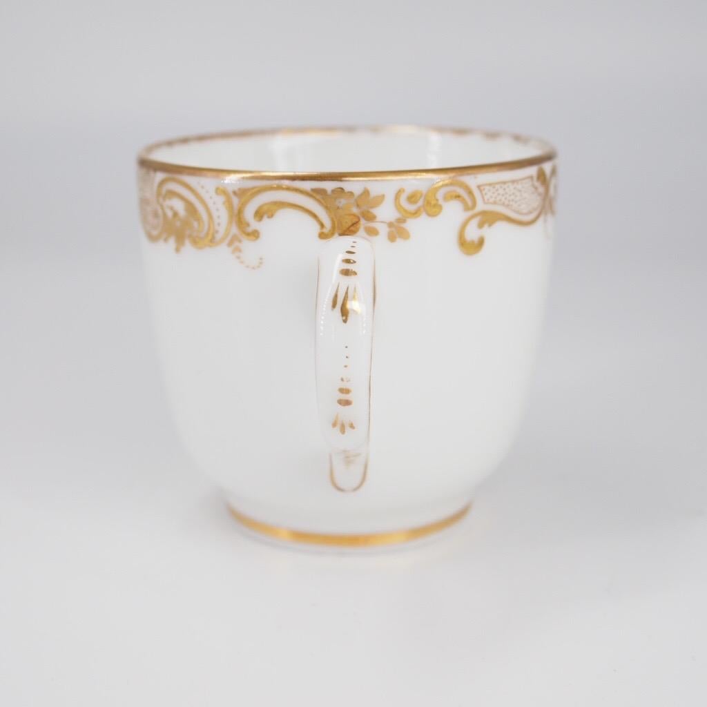 Paris Porcelain Cup & Saucer, Armorial ‘Boyer Succsr to Feuillet’, c. 1850 For Sale 5