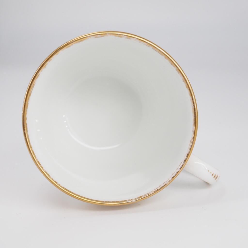 Paris Porcelain Cup & Saucer, Armorial ‘Boyer Succsr to Feuillet’, c. 1850 For Sale 9