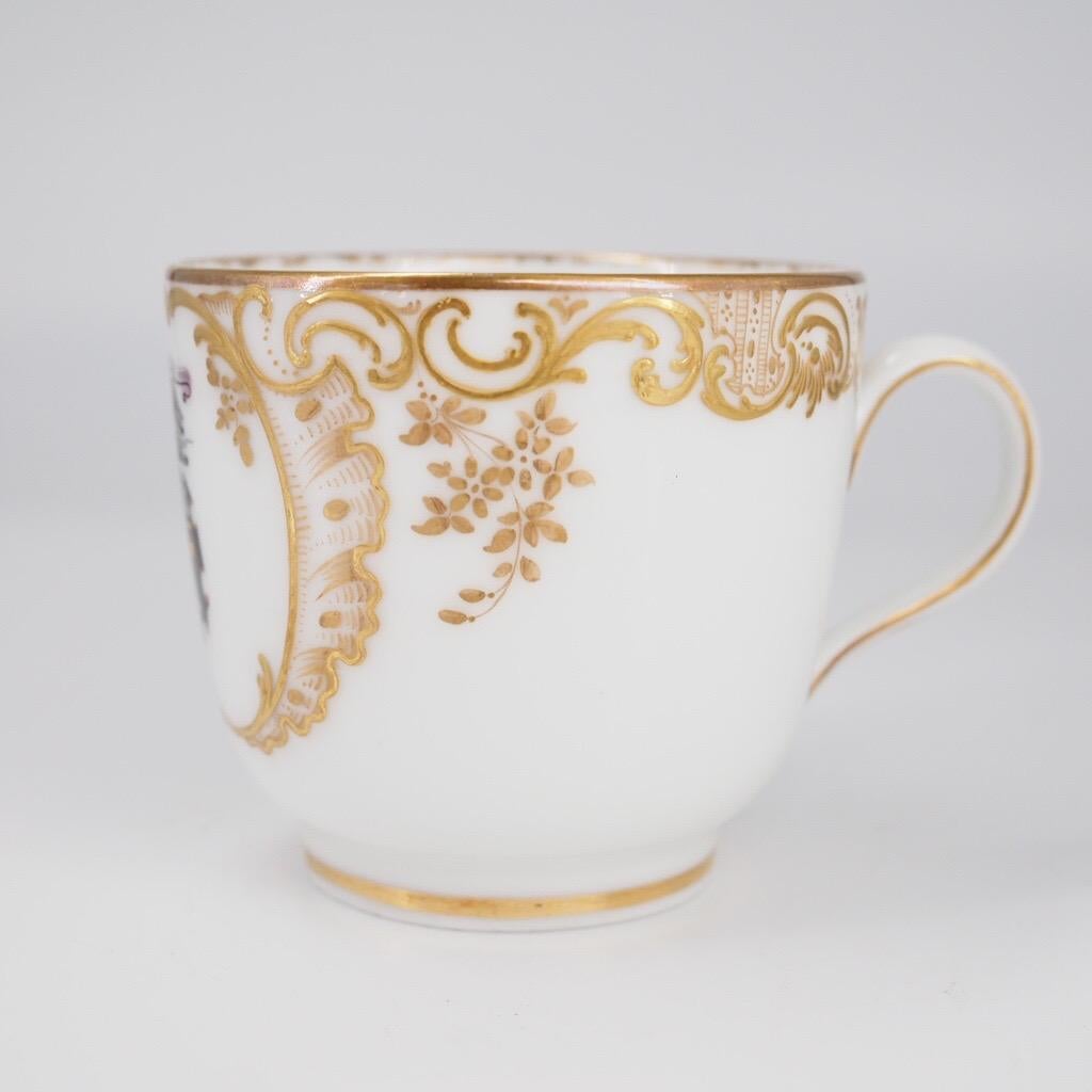 Paris Porcelain Cup & Saucer, Armorial ‘Boyer Succsr to Feuillet’, c. 1850 For Sale 3