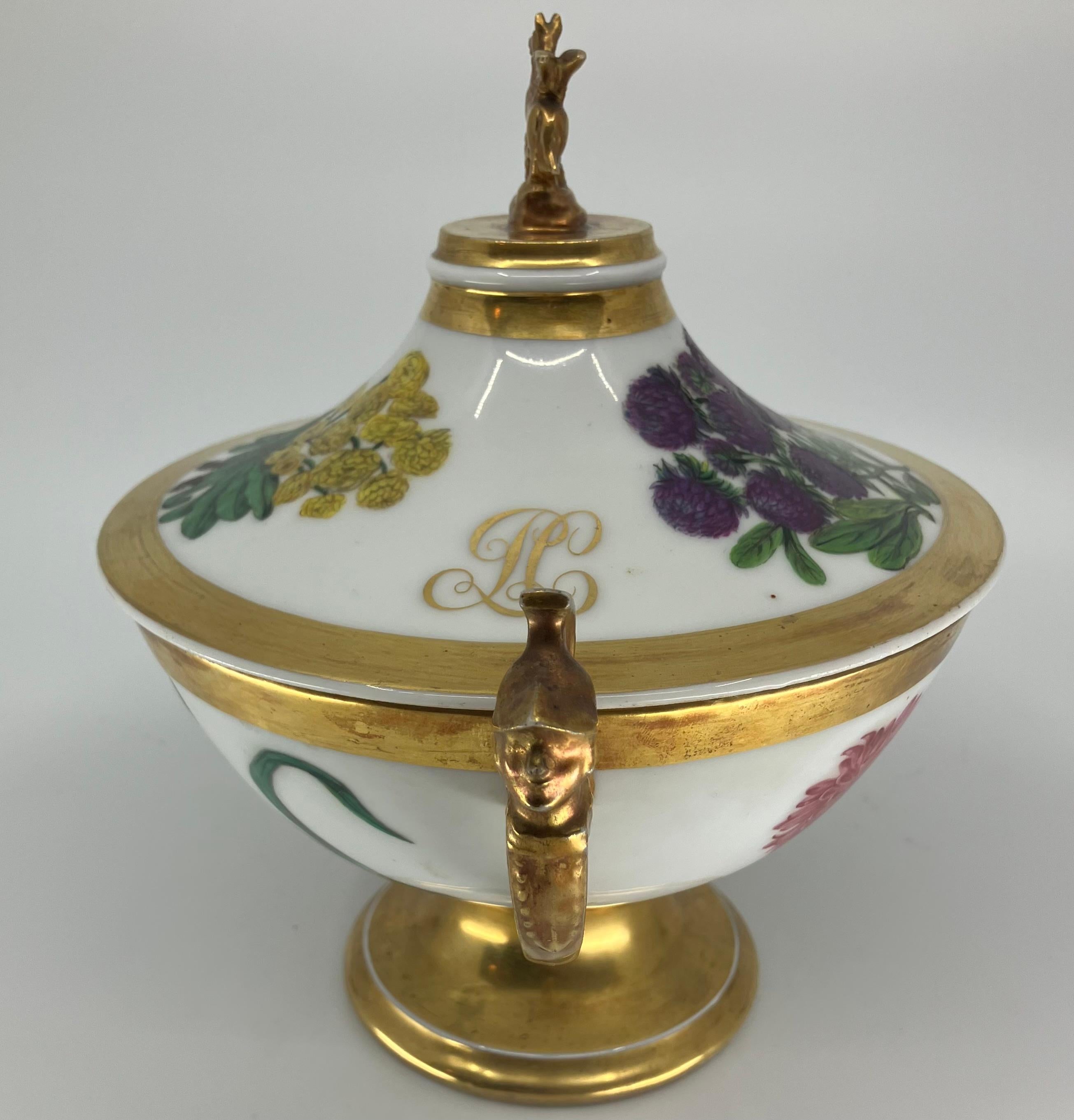 Dorato Urna nuziale in porcellana Paris Floral in vendita