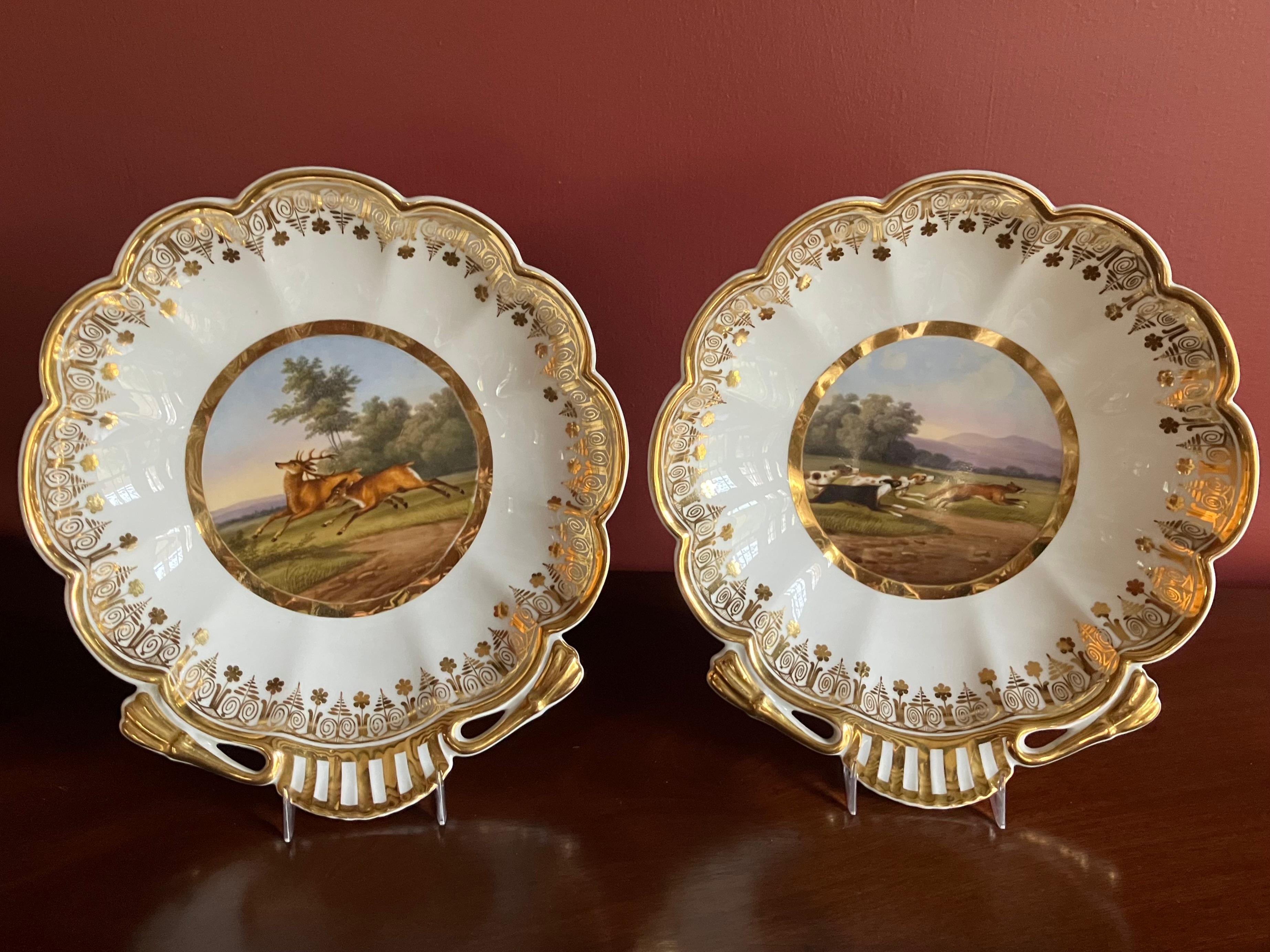 Pariser Porzellan Vergoldetes Jagdservice im Angebot 11