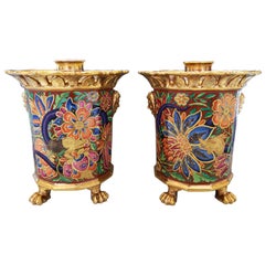 Paris Porcelain Incense Holders Attributed to Jacob Petit, circa 1840