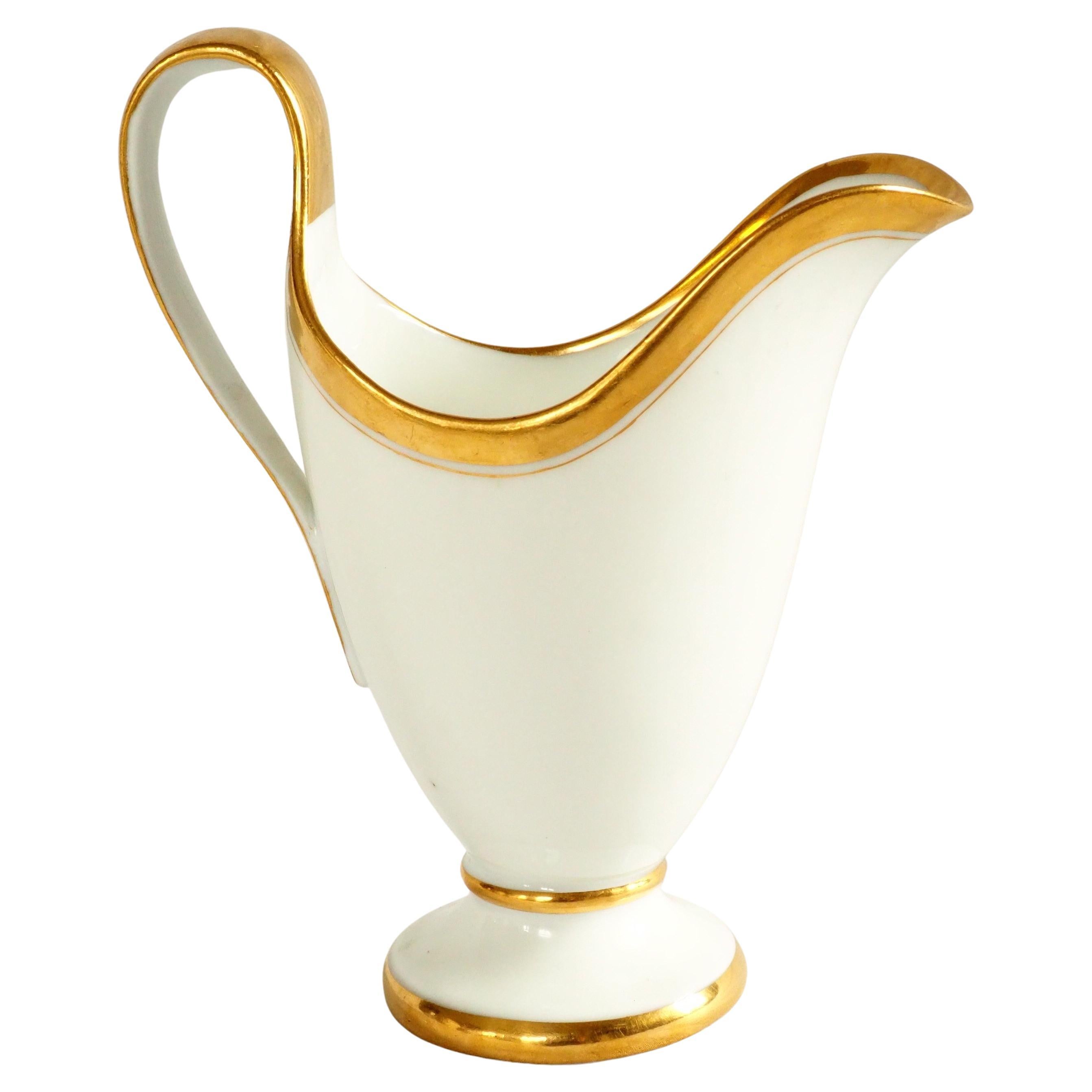 Paris porcelain milk jug, early 19th century - signed Halley