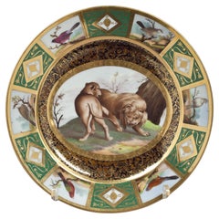 Assiette en porcelaine de Paris, vers 1820