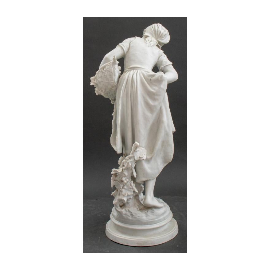 19th Century Paris Porcelain Sculpture Portrait of a Woman 