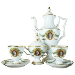 Paris Porcelain Second Empire Coffee Service, C 1875