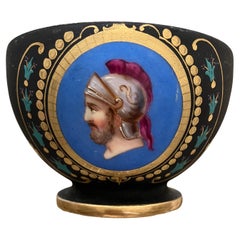 Bol de soldat en porcelaine de Paris