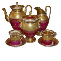 Antique Paris Porcelain Tea Set