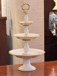 Paris Porcelain Three-Tier Dessert Stand