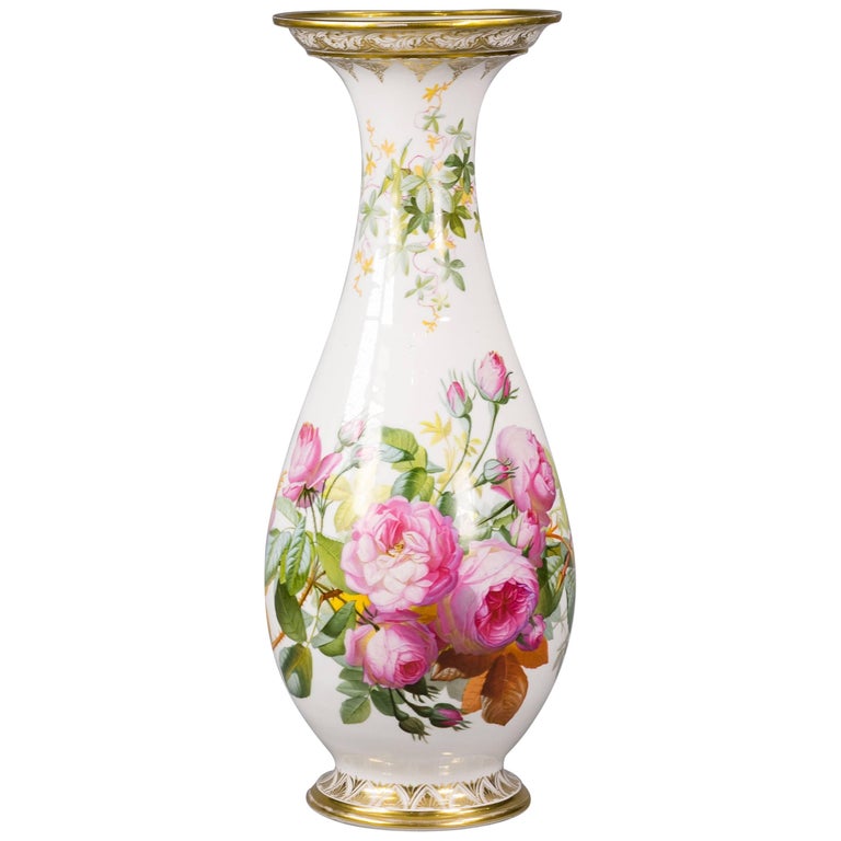 Paris Porcelain Vase, circa 1840 For Sale