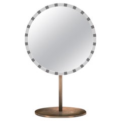 Paris Table Mirror White and Gray by Matteo Cibic