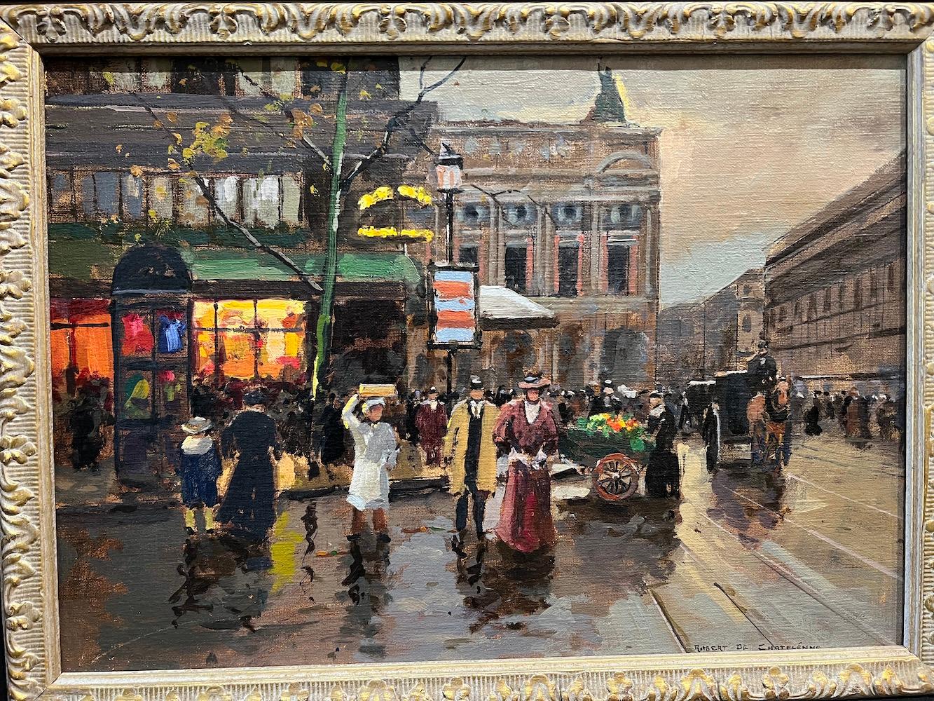 ROBERT DE CHATELENNE
 (American/Texas Artist, 20th century)
Born in the United States as Phillip Fields, Robert De Chatelenne received his formal training at the Academie De La Grande Chaumiere in Paris. While attending the Academie he was also