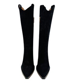 Paris Texas Suede Knee-High Boots