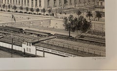 Paris The Louvre 1867 Antique Lithograph Print Ciceri Paper Hoffbauer