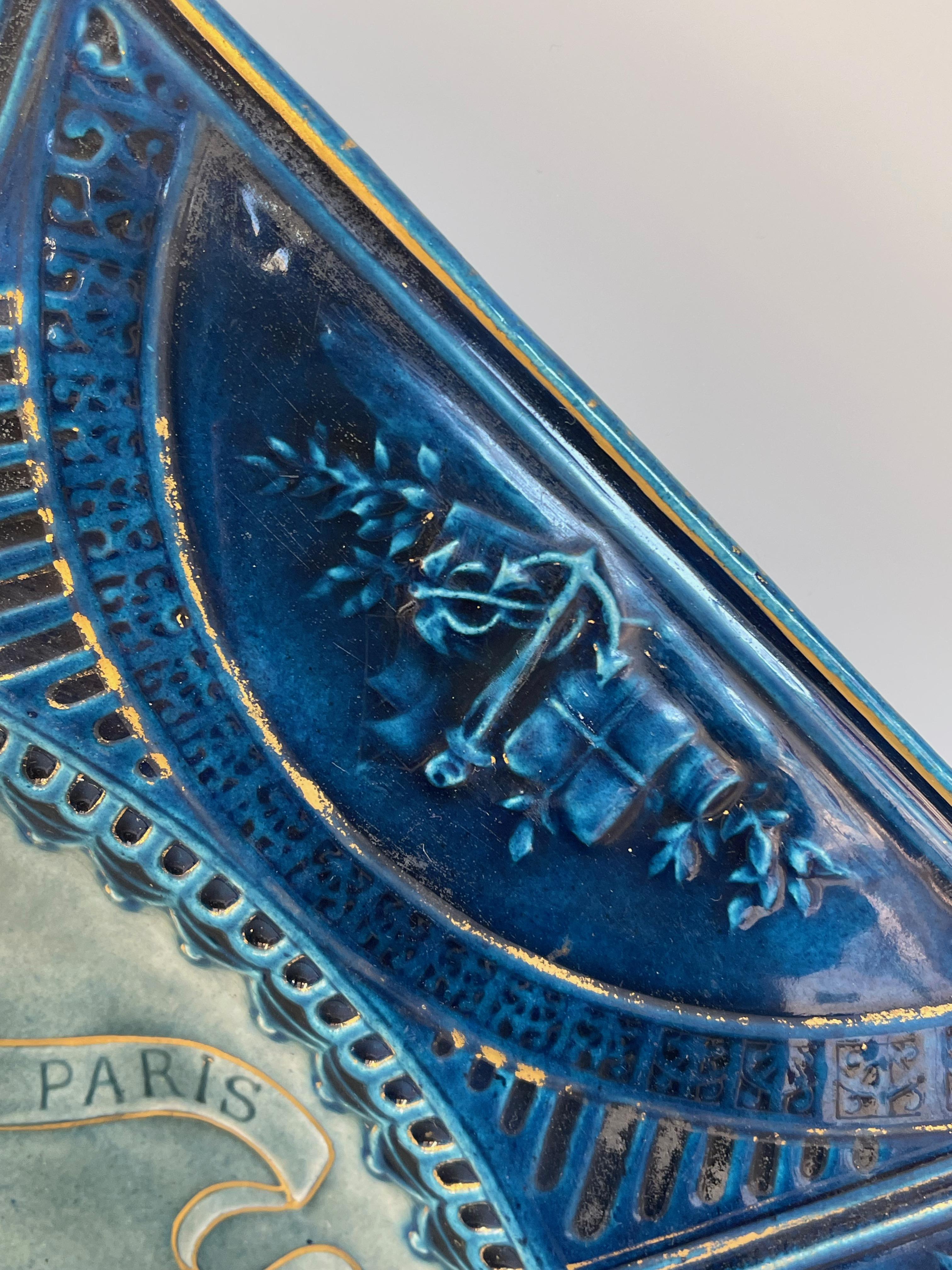 Exposition universelle de Paris 1889 - Grand plat Art nouveau en vente 6