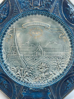 Paris Universal Exhibition 1889 Large Art Nouveau Dish