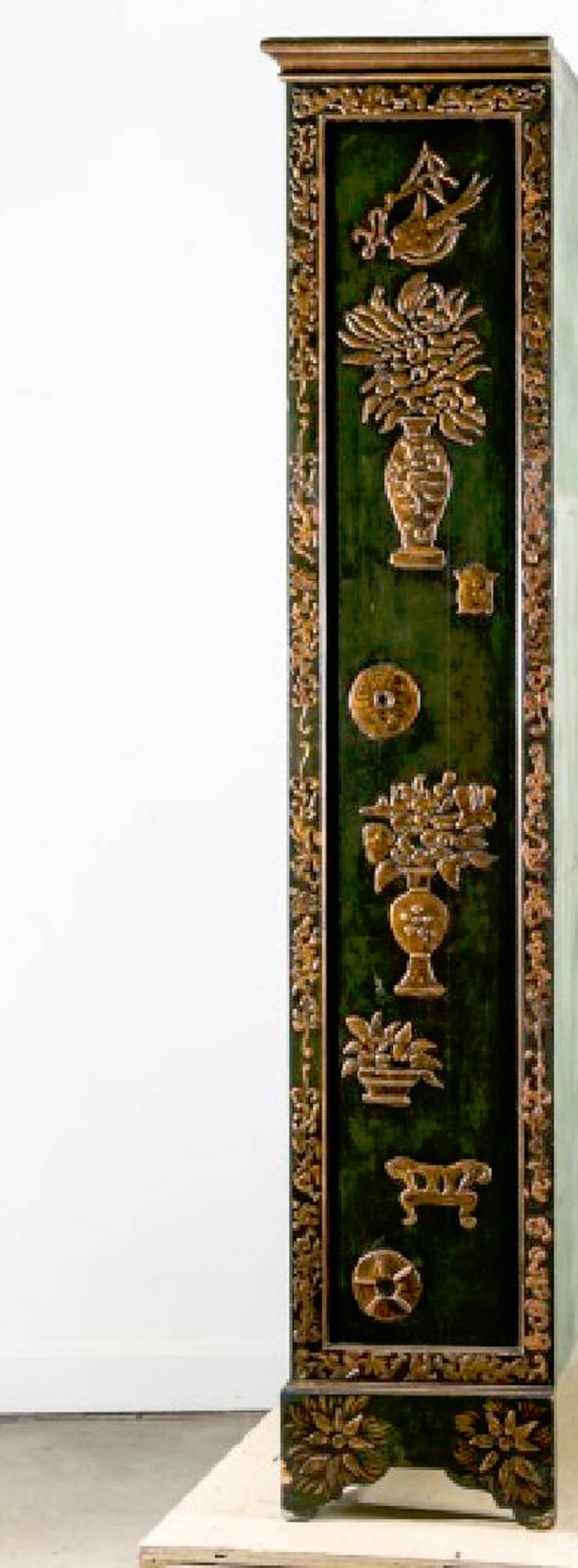 Parish-Hadley Chinoiserie Lacquered Bookcase In Good Condition In West Palm Beach, FL
