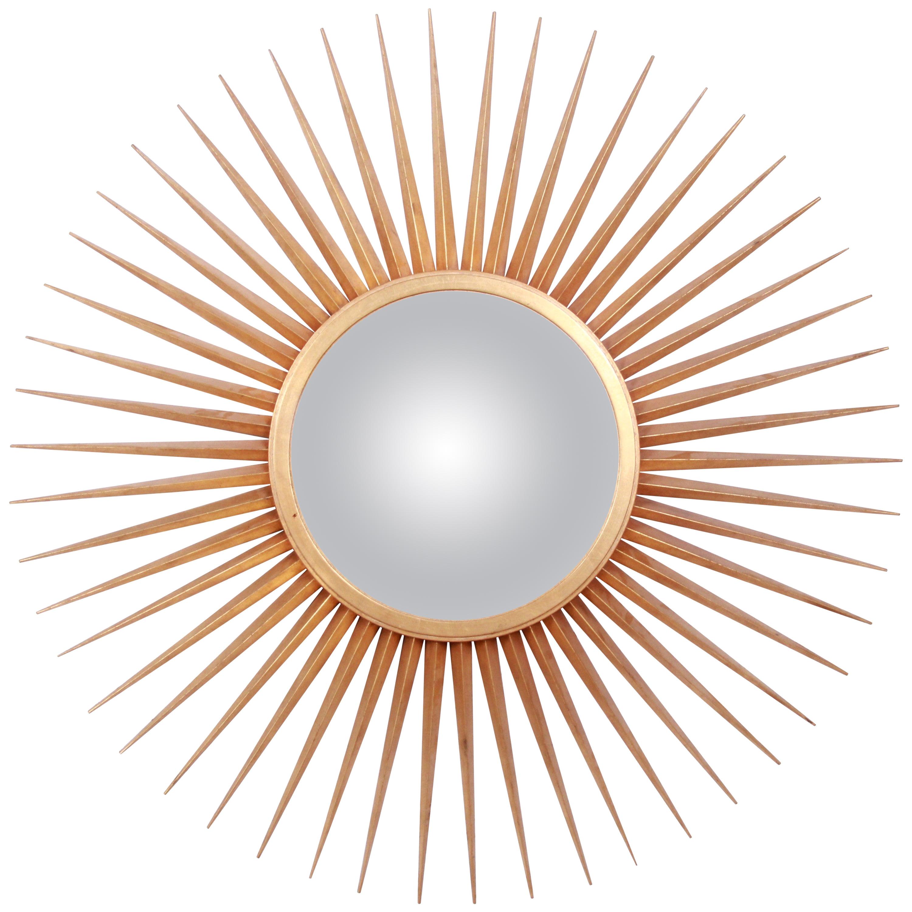 Parish-Hadley for Baker Furniture Gold Gilt Sunburst Convex Mirror