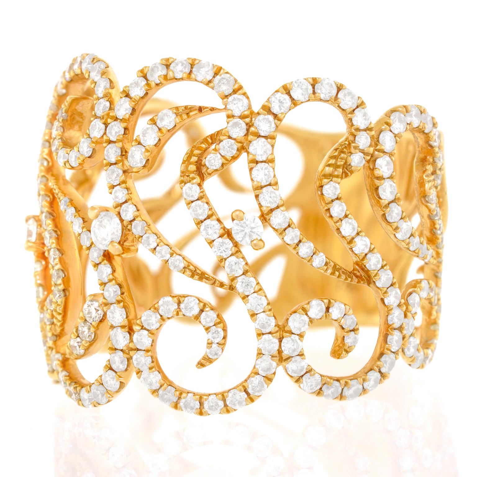 Parisian 18k Gold Fantasy Ring For Sale 6