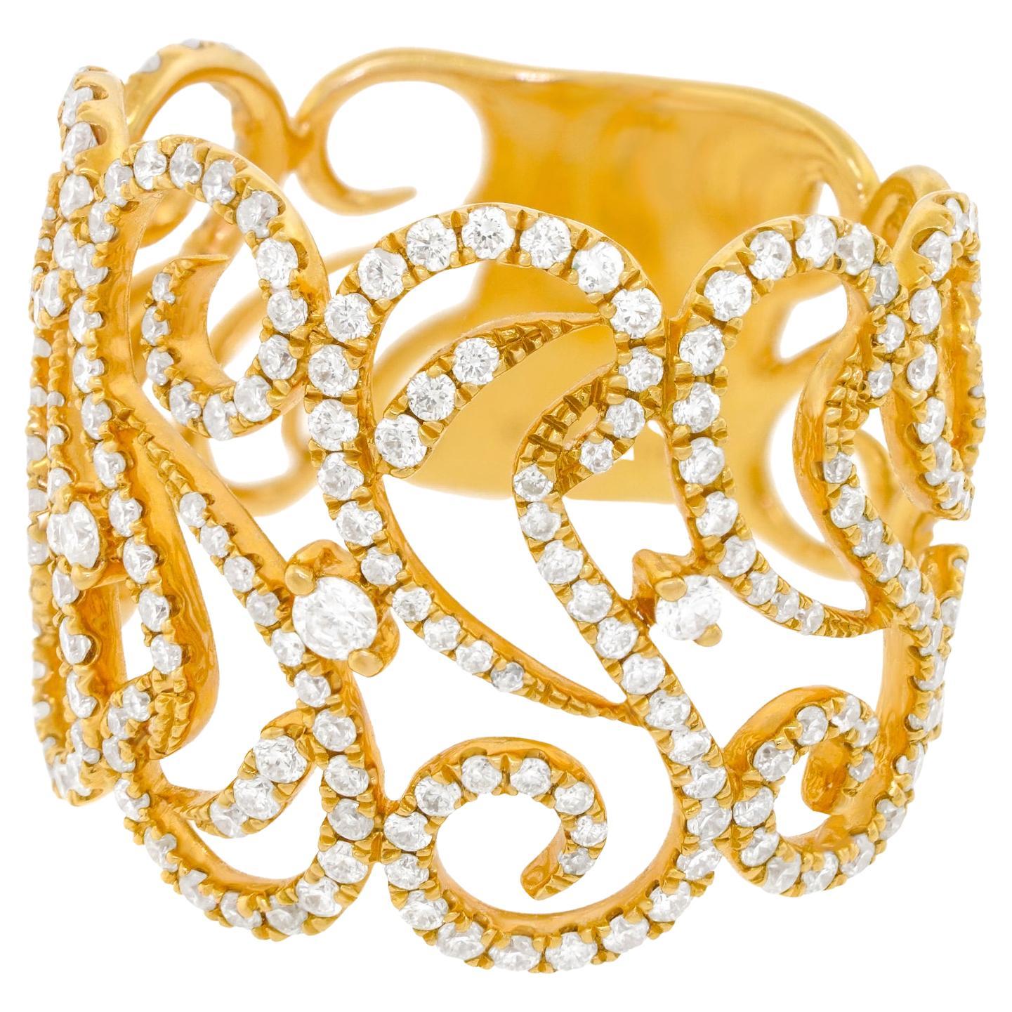 Parisian 18k Gold Fantasy Ring For Sale