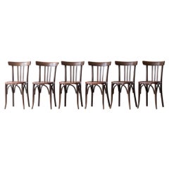 Parisian Bistro Dining Chairs, French Mid 20th Century