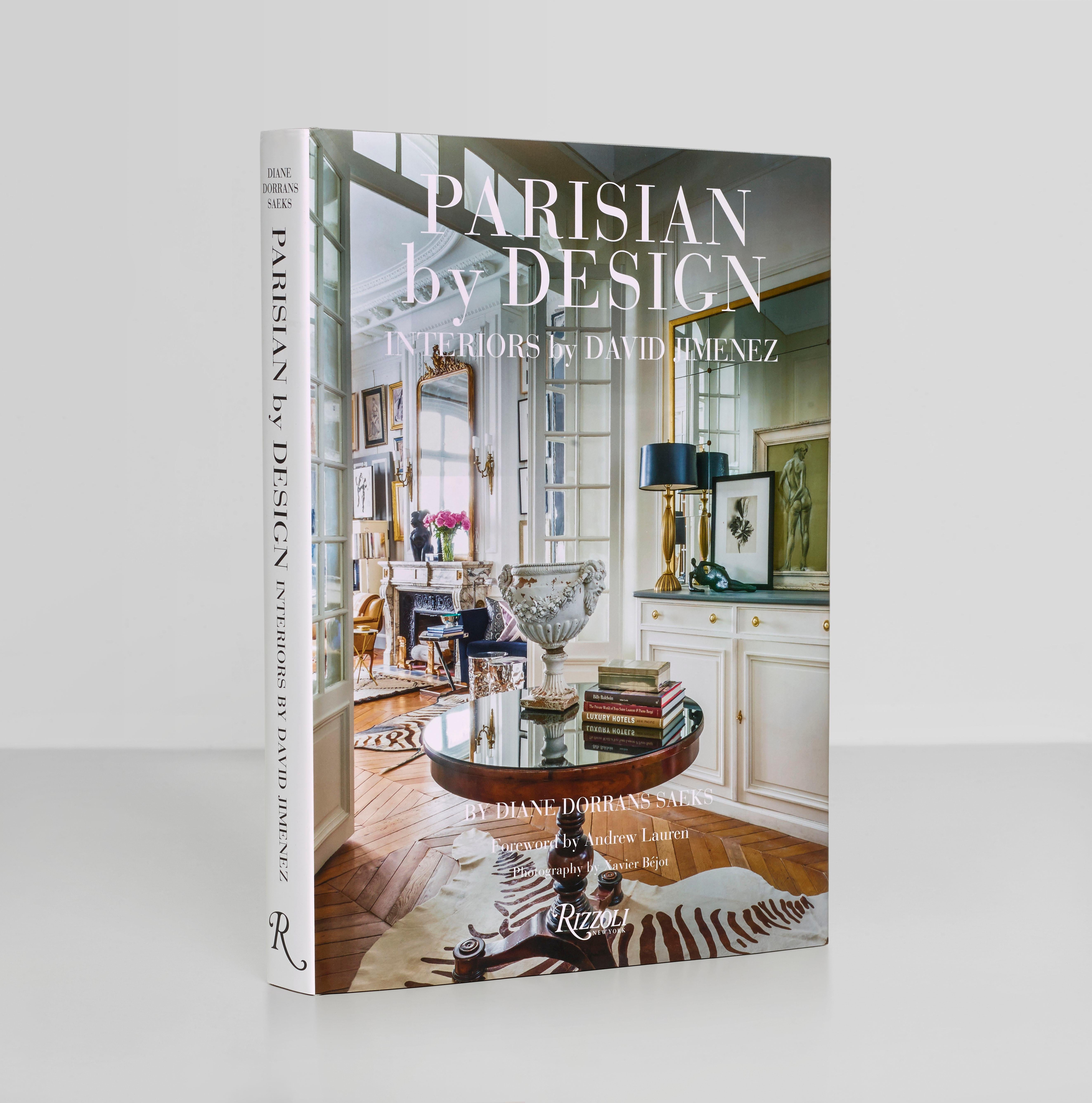 Ce livre sera publié le 18/10/22. 

Parisien par le design : Intérieurs de David Jimenez
Auteur Diane Dorrans Saeks

Un bel appartement à Paris est une chose dont nous rêvons tous. Une retraite bohème, pleine de caractère et de charme. Ici, le