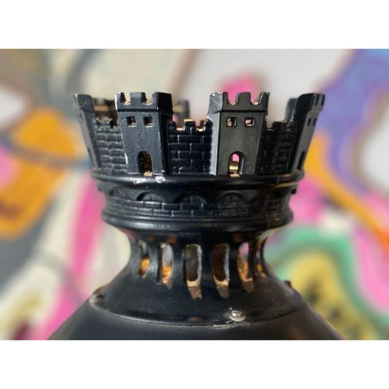 Parisian Cast Iron Lantern, France

Additional information:
Materials: Cast Iron
Color: Black
Design Period: 1950 to 1959
Year: 1950
Country of Manufacture: France
Style: Industrial
Product Code: LA-1084048
Dimensions: Height 100 cm, Diameter 50