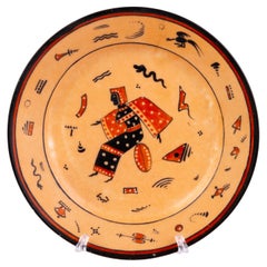 Delvaux Parisian French Egyptian Revival Porcelain Plate 19th Century