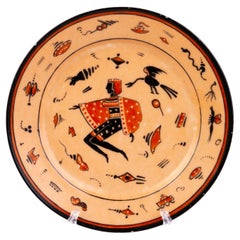 Delvaux Parisian French Egyptian Revival Porcelain Plate 19th Century