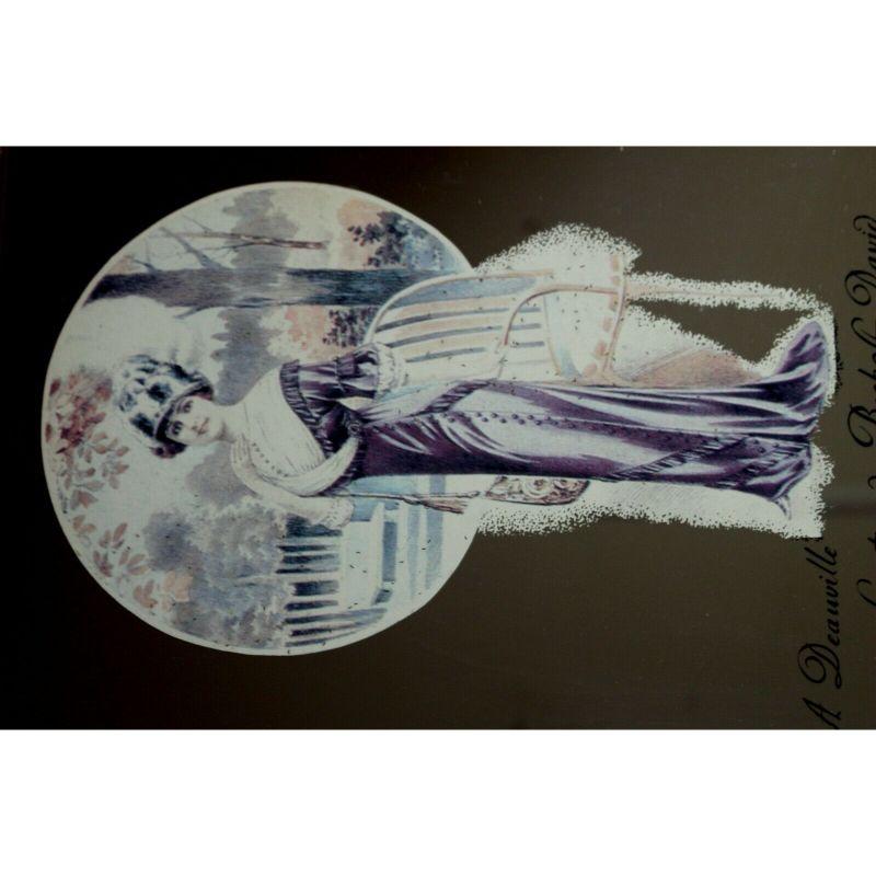 Parisian French Vintage Mirror Deauville Lady Early 20s Beshoft David For Sale 1