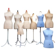 Vintage Parisian Haute Couture Mannequin Figure Sculptures