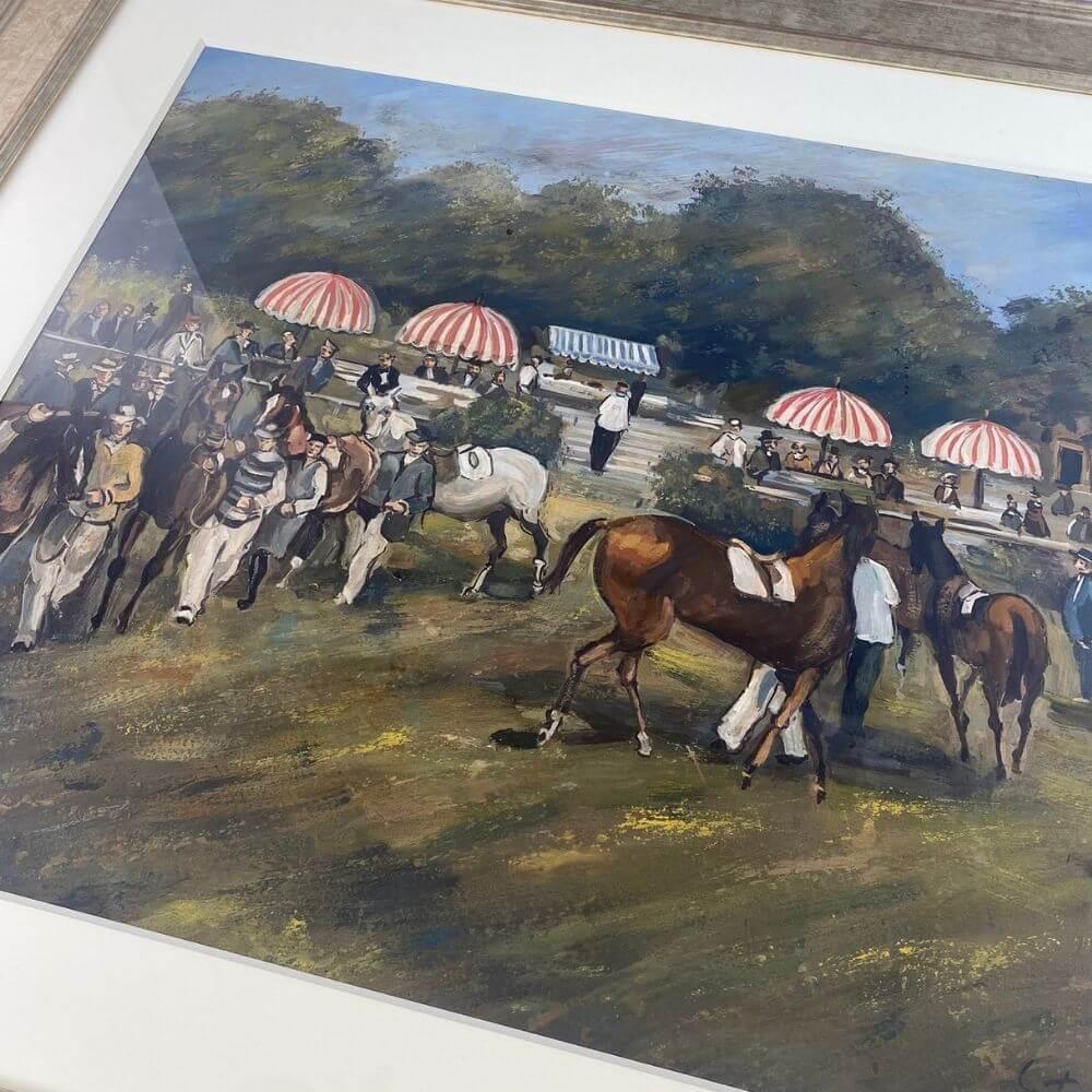 Art déco Race de chevaux parisienne - 1920  en vente