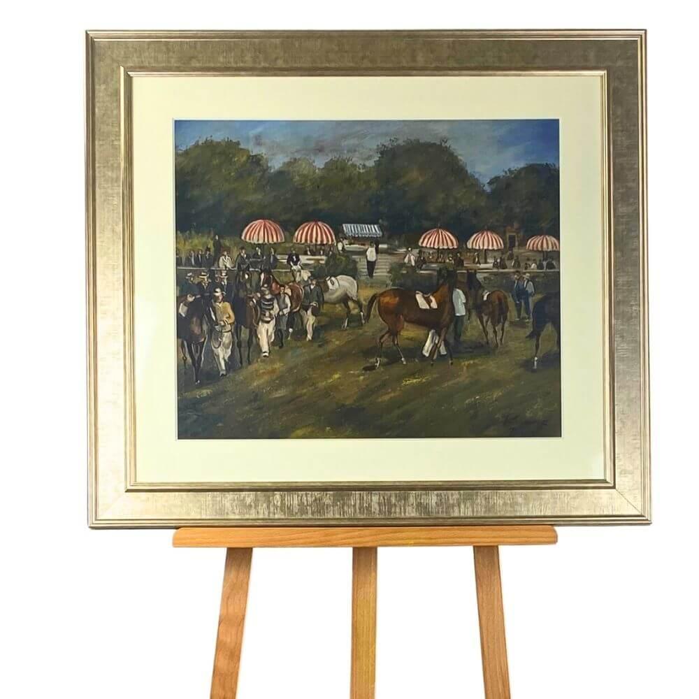 Parisian Horse Race - 1920 -  In Excellent Condition For Sale In Budapest, HU