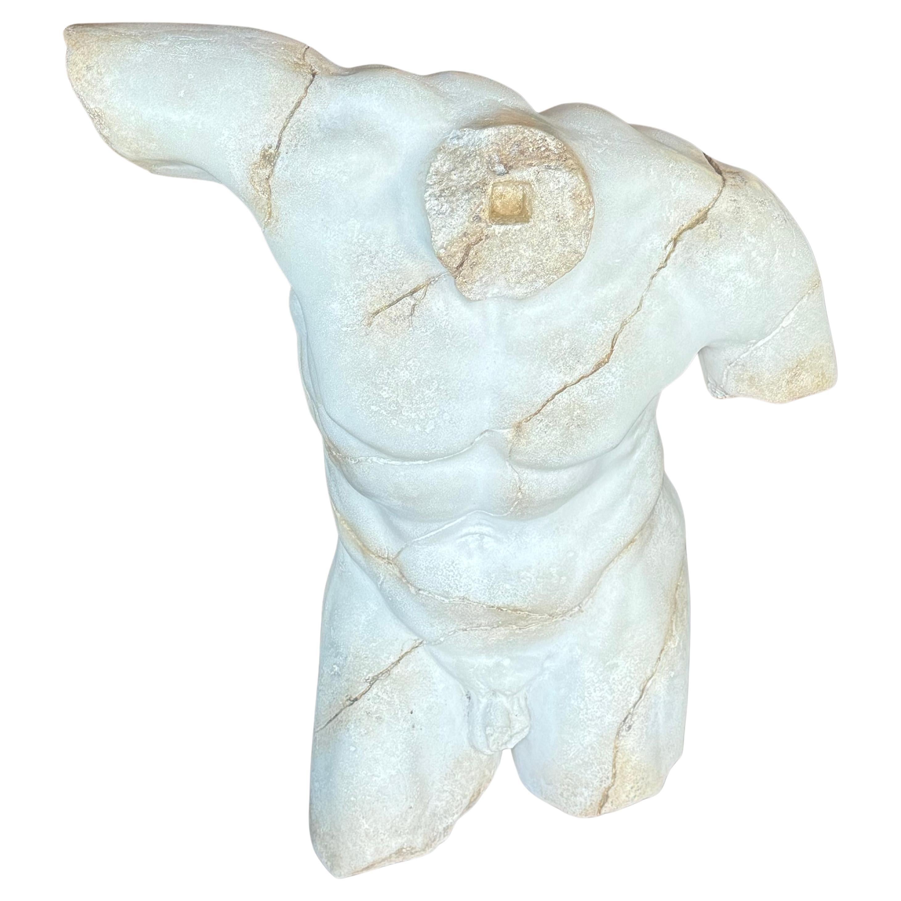 Neoclassico Torso di Apollo maschio parigino in vendita