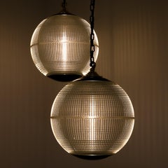 Parisian Medium 40cm Holophane Globe Pendant Light