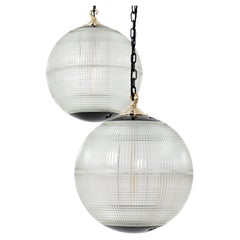 Parisian Medium 40cm Holophane Globe Pendant Light