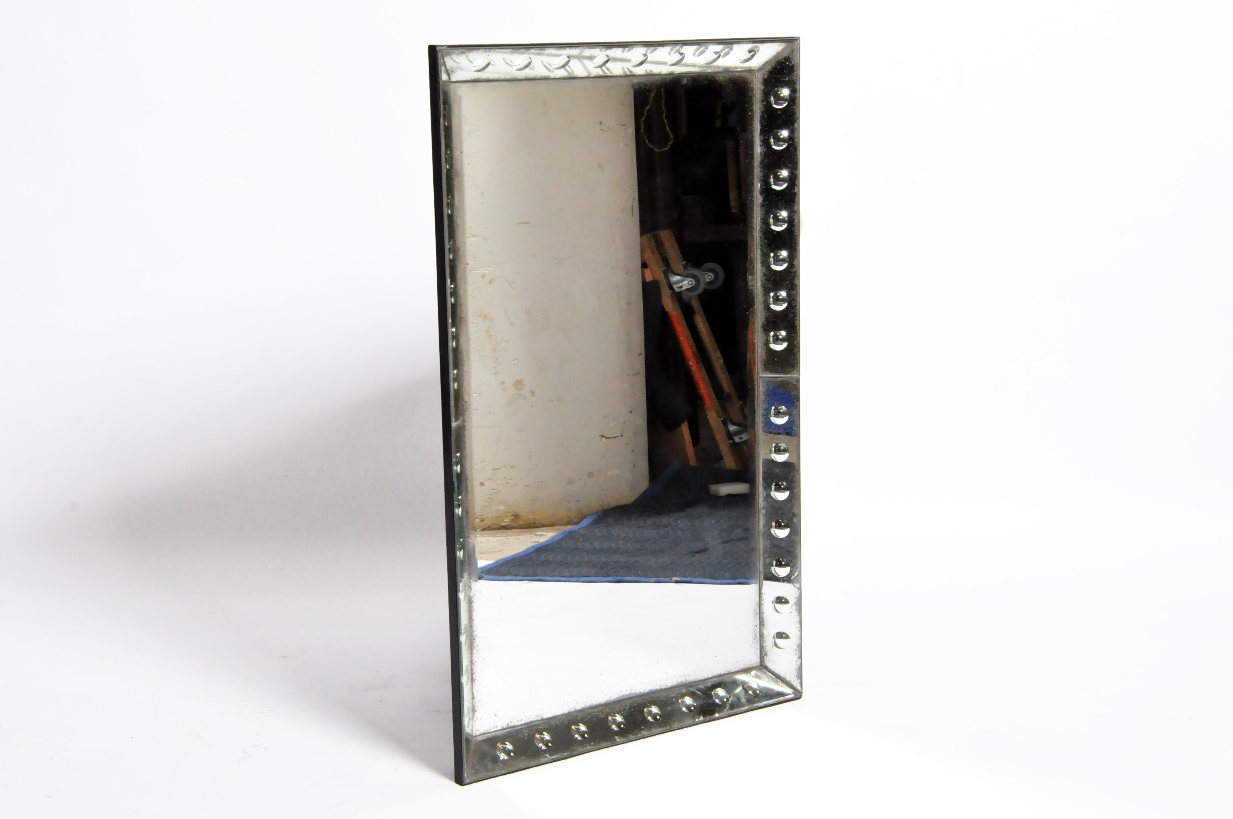 Parisian Mirror with Studded Glass Frame 5