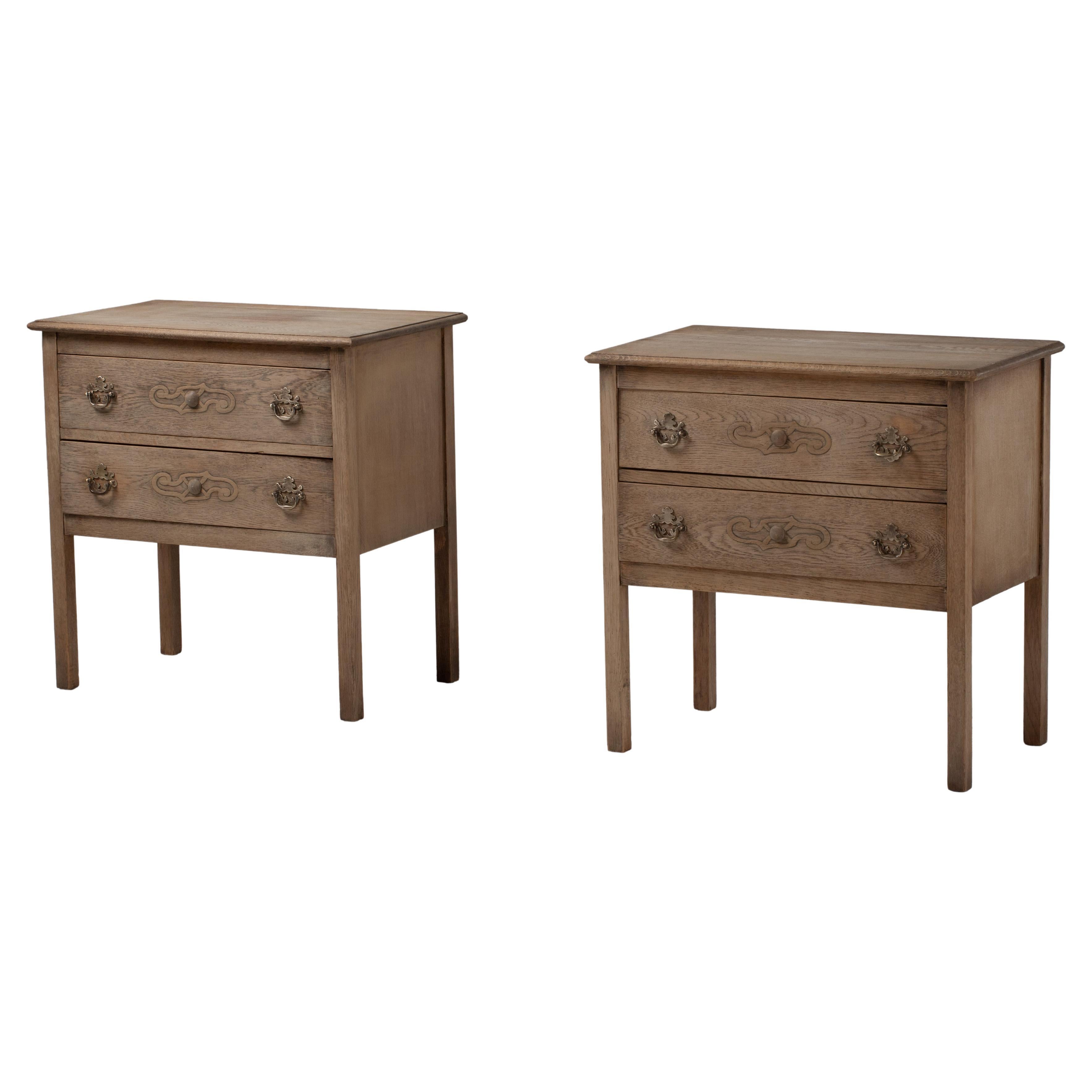 Commodes parigina in Oak, XIX secolo