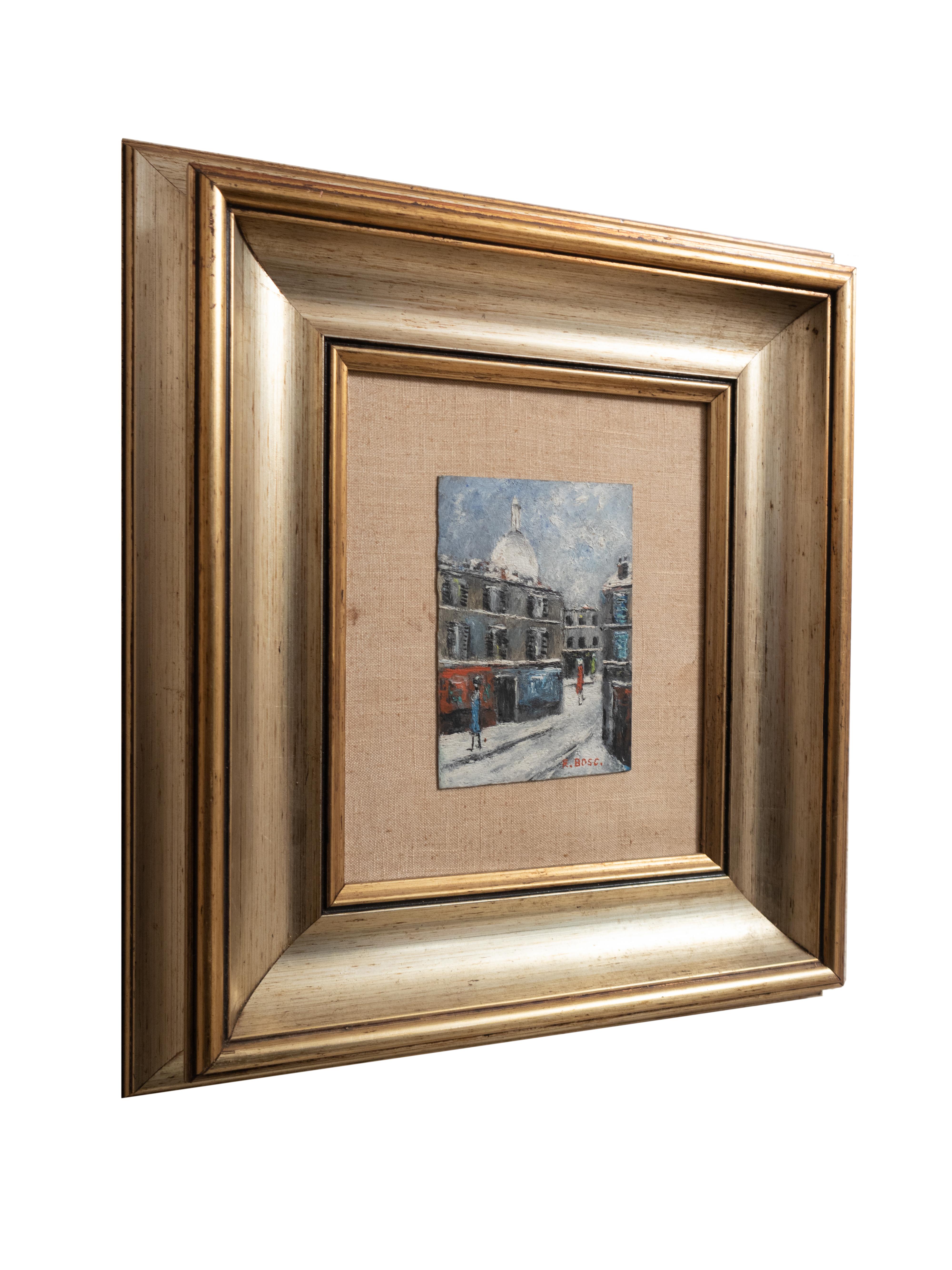 Parisian Post-Impressionist by R. Bosc, Montmartre Scene siglo XX en venta