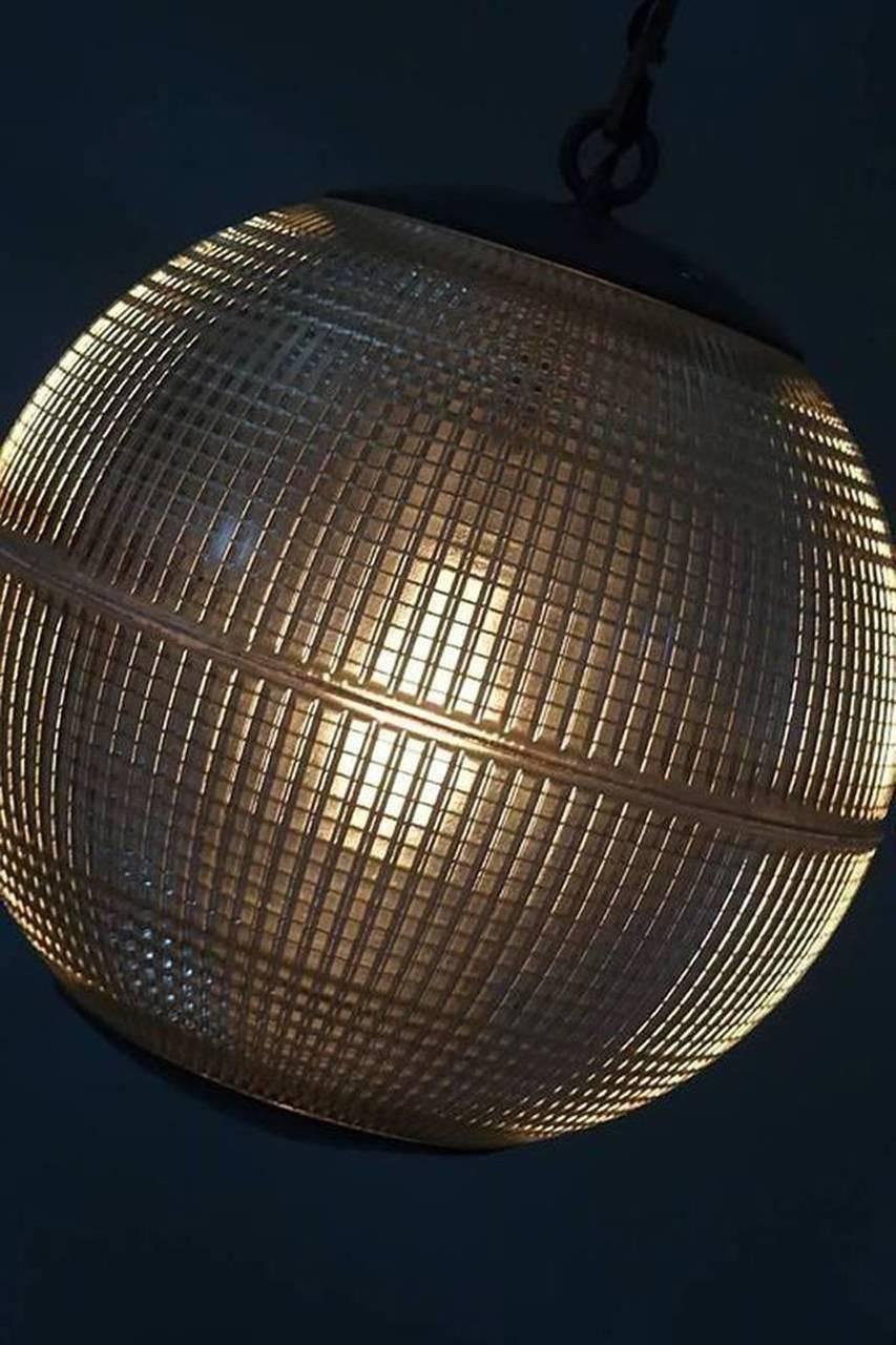 Mid-Century Modern Parisian Prismatic Globe Street Light