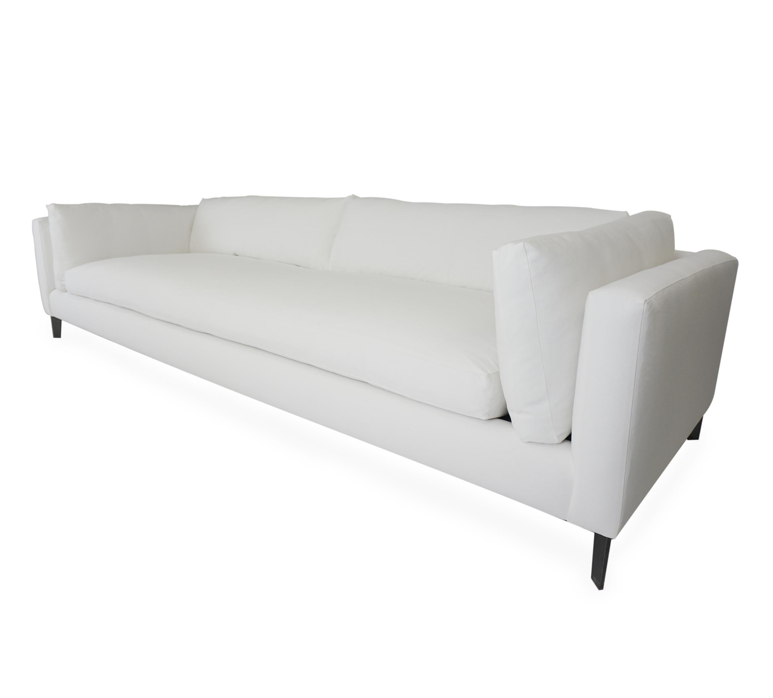 American Parisian Style Loose Cushion Sofa For Sale