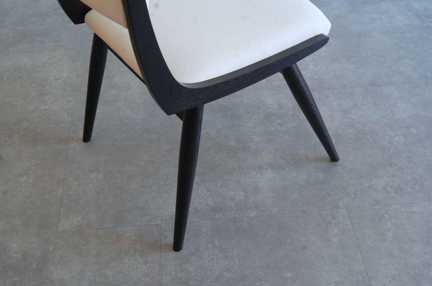 Parisiano Dining Chair in Blackout Oak In New Condition For Sale In Westport, CT