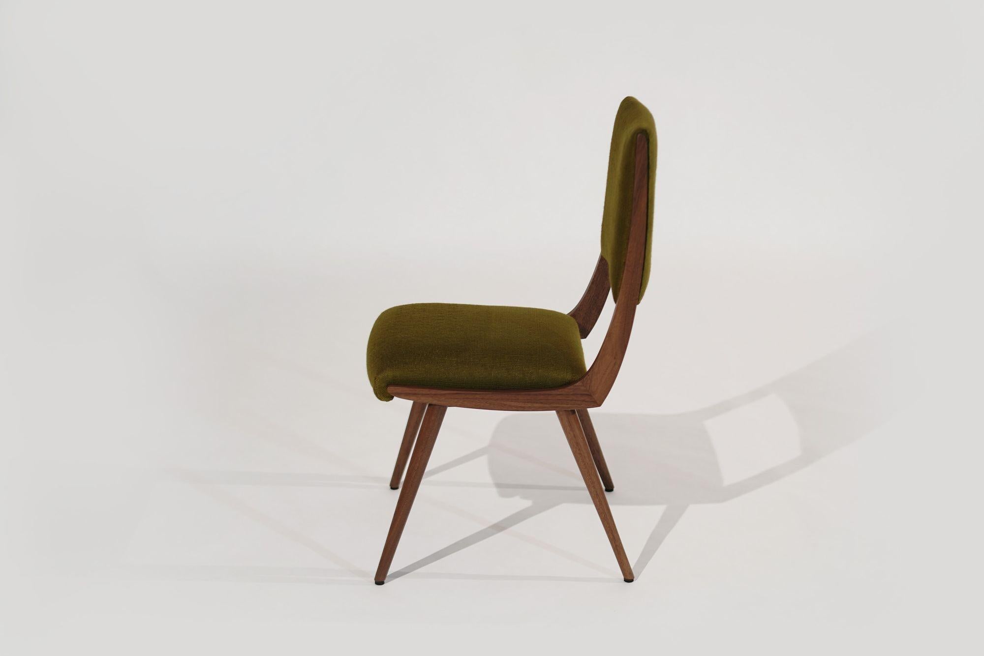 Mid-Century Modern Parisiano Dining Chair in Special Walnut For Sale