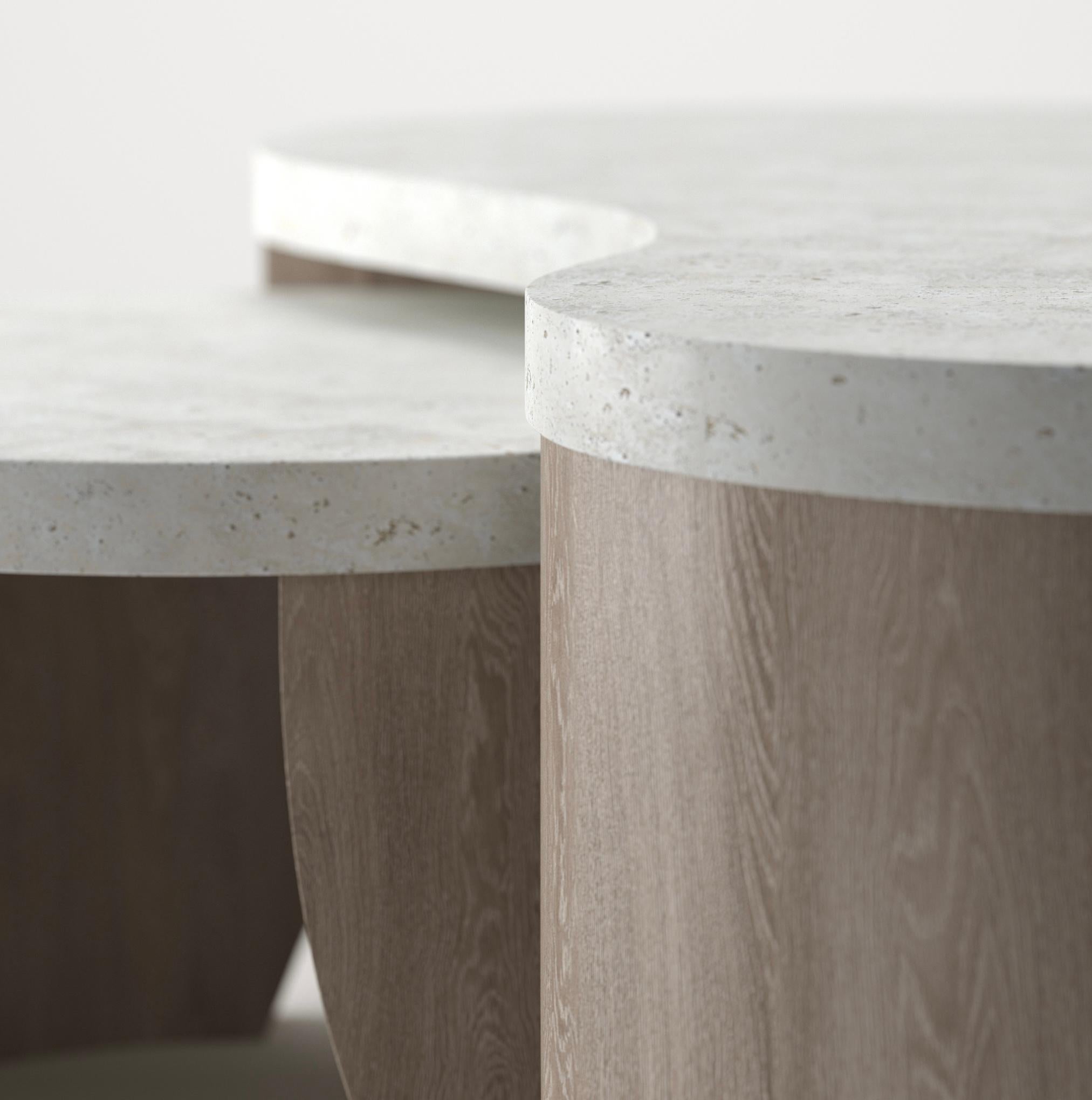 Parisii Essentia, Mesa baja Curves - Lote de dos Minimalista en venta