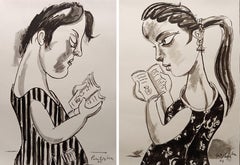 Untitled, Watercolour on Paper, Set of 2 works by Paritosh Sen "In Stock"
