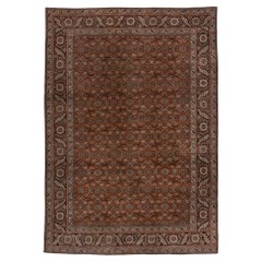 Royal Floral Antique Tabriz in Deep Burnt Orange