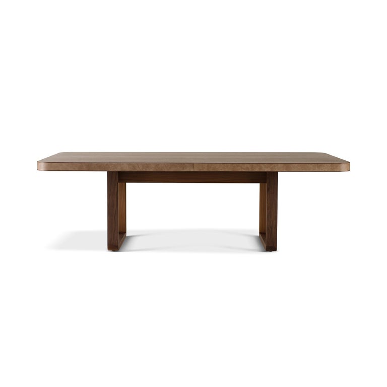 Structure:
Solid American walnut.
Standard Version:
American walnut structure.
Luxury Version:
American walnut structure with edge of the top in leather.
* This item can be customized upon request.